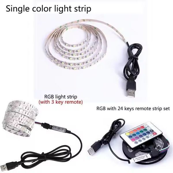 Світлодіодна стрічка з датчиком руху 5V USB LED 3м 0862a фото
