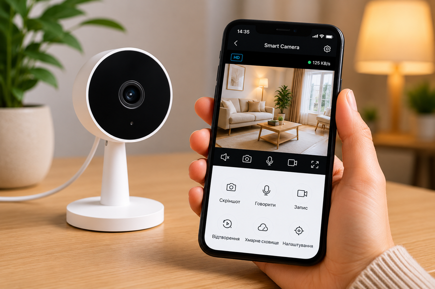 Смарт-камера відеоспостереження Smart Life / Wi-Fi 2.4GHz / 1080P HD 1309 фото